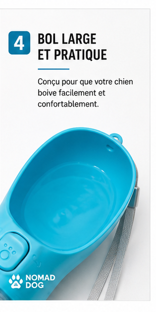 Gourde de randonnée pour votre chien