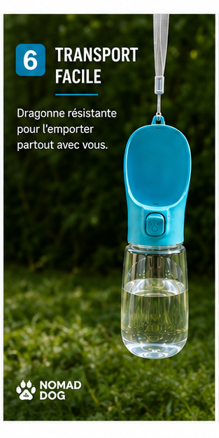 Gourde de randonnée pour votre chien
